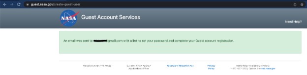 Create a NASA Guest Account — OSDR Tutorials